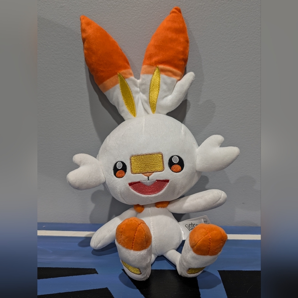 Wicked Cool Toys Pokemon Scorbunny Plush Toy Stuffed Animal Doll Anime 15”